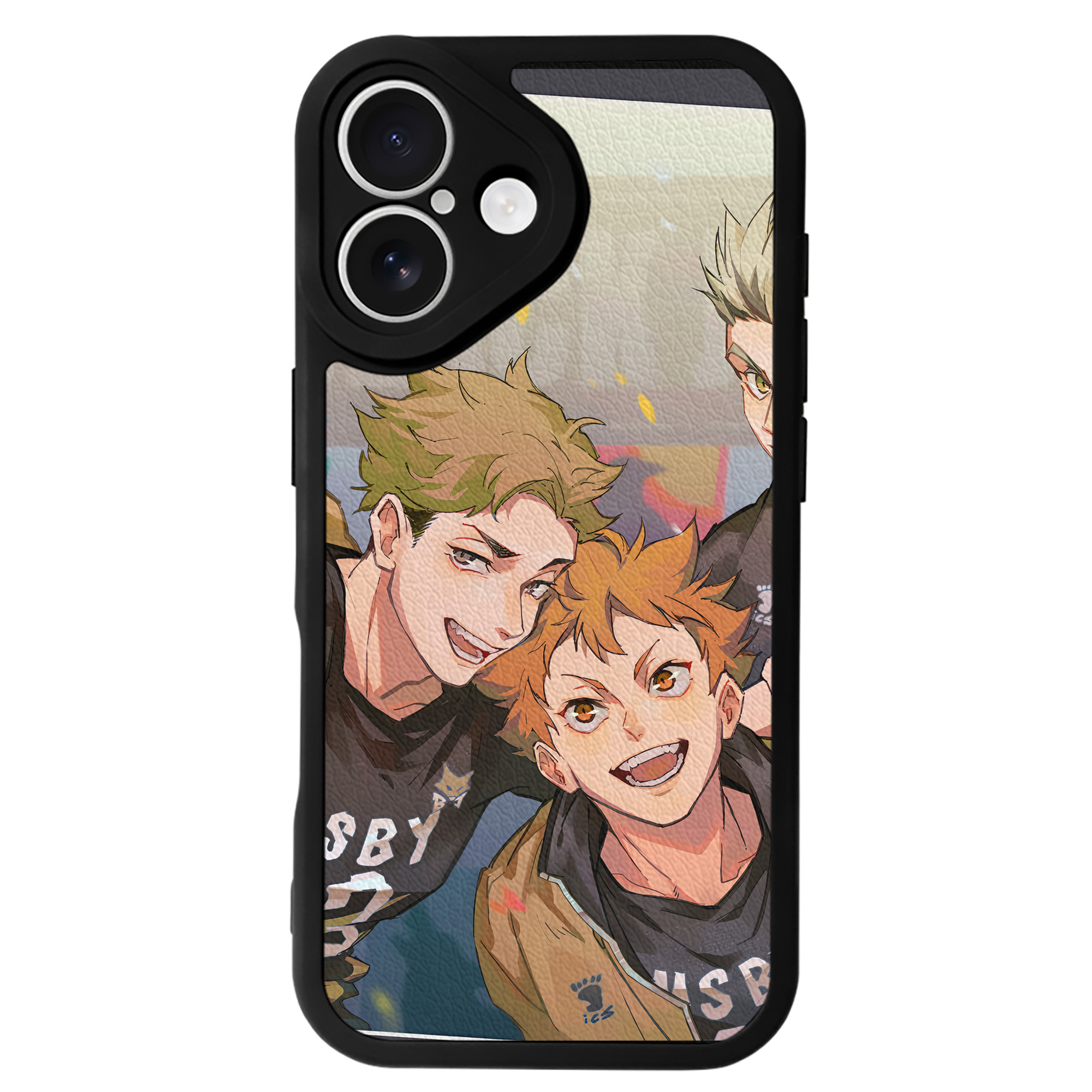 （画像用） ハイキュー!! Haikyu!! 【iPhone 16シリーズ対応】シリコンスマホケース（レザー調） 材質：シリコン